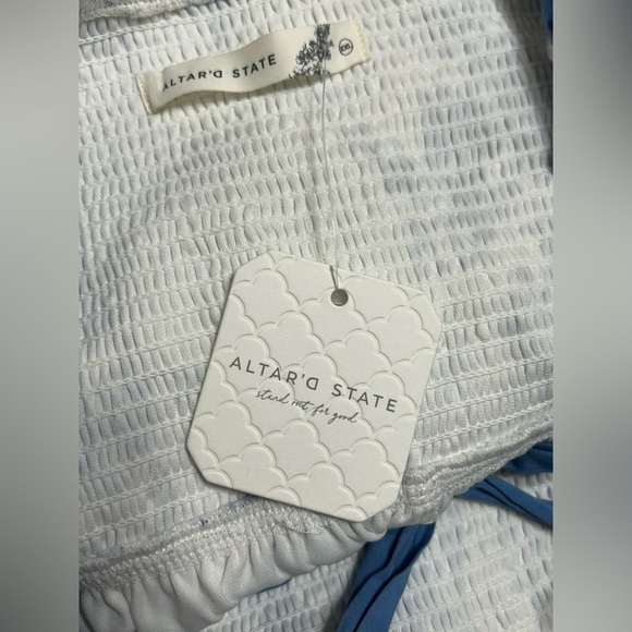 New! Altar’d State Cottagecore Floral Smocked Tiered Midi Dress Size XXL - Picture 12 of 15